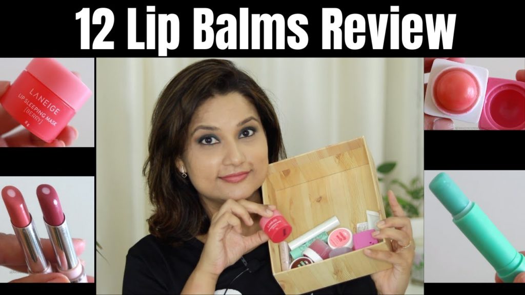 12 Lip Balms Review Lip Balm Collection LANEIGE , ORGANIC HARVEST , SUGAR COSMETICS